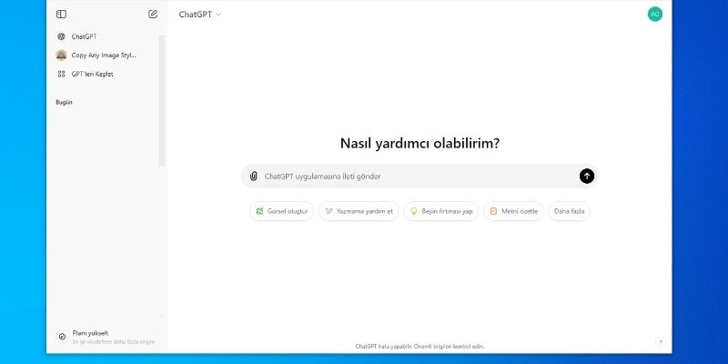 ChatGPT Windows Sürümü Yayınlandı: Ücretli Kullanıcılar İçin Hızlı ve Kesintisiz Yapay Zeka Deneyimi